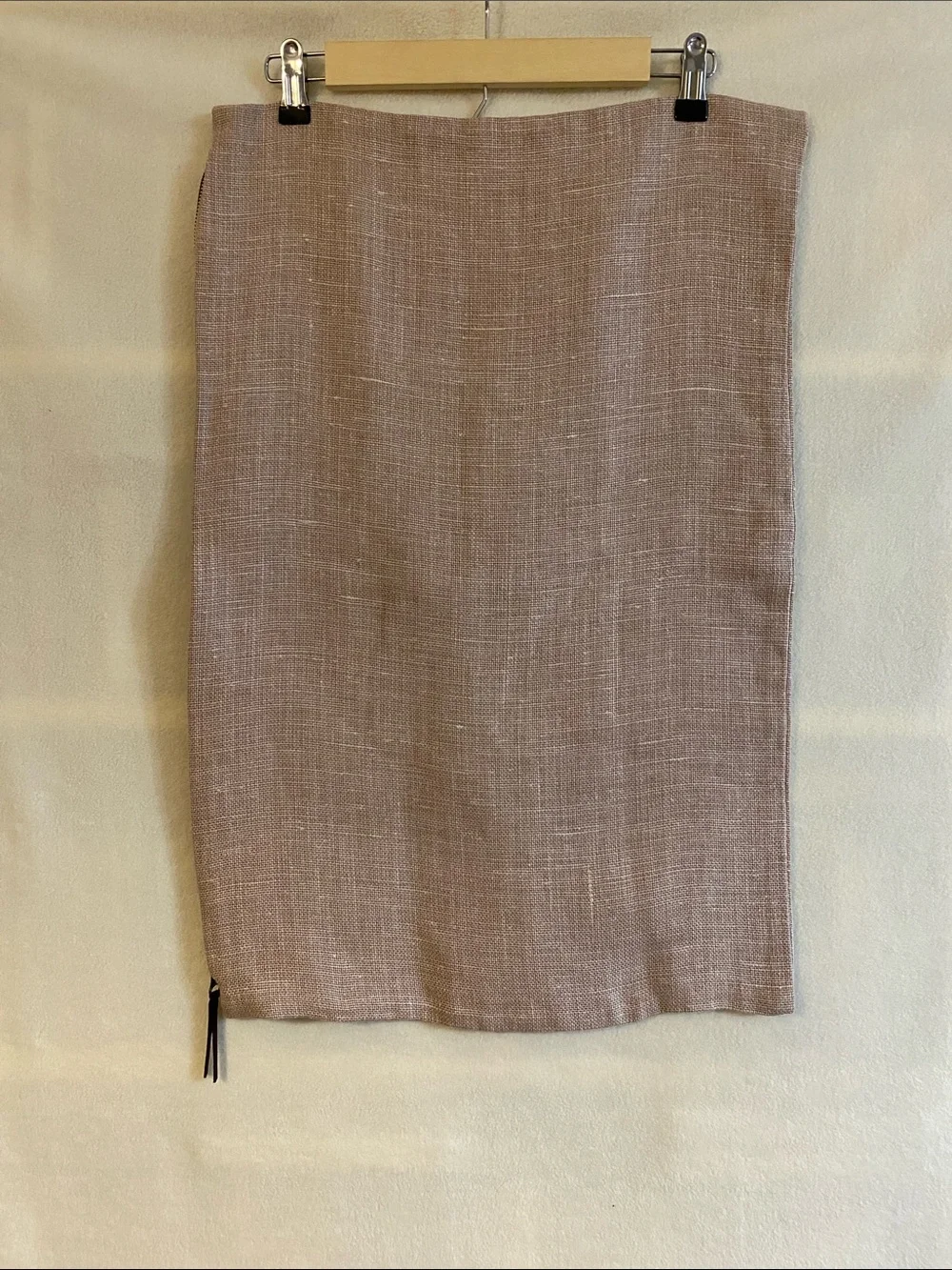 Pottery Barn Masters of Linen tan pink Belgian linen lumbar pillow cover